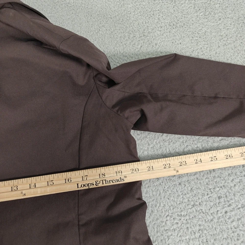 Lululemon Blazer Womens Medium Brown Relaxed-Fit Twill Business Casual Jacket - Picture 10 of 11